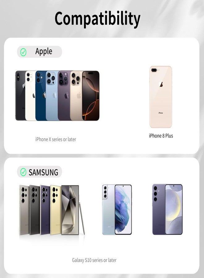 VRIG ملصقات مغناطيسية للهاتف VRIG عبوة 2، مغناطيسات الهاتف MG-08 لظهر الهاتف، محول مغناطيسي متوافق مع آيفون ماغسيف أو الحالات العادية، مستخدمة على نطاق واسع في المطبخ، الحمام، وصالة الألعاب الرياضية. - Image 4