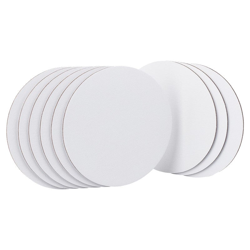 NBEADS 12 Pcs Round Painting Canvas Panels 59x59inch Blank Canvas Drawing Boards for Oil Acrylic Painting Students Artist Hobby Painters and Beginners 59inch in Diameter - Image 2