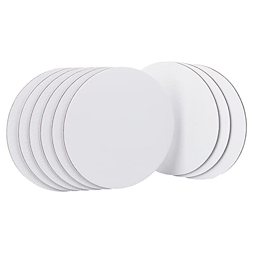NBEADS 12 Pcs Round Painting Canvas Panels 59x59inch Blank Canvas Drawing Boards for Oil Acrylic Painting Students Artist Hobby Painters and Beginners 59inch in Diameter - Image 1
