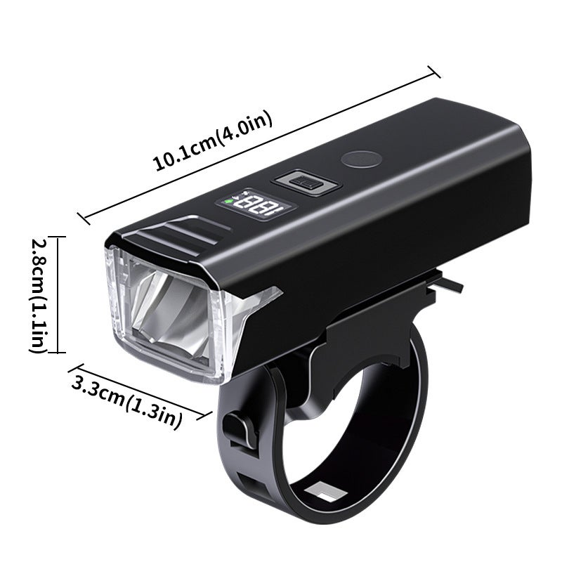 Cross-Border New Bicycle Light - Night Riding Front Light, Rainproof, USB Rechargeable for Mountain & Road Bikes - Image 1