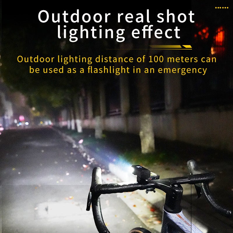 Cross-Border New Bicycle Light - Night Riding Front Light, Rainproof, USB Rechargeable for Mountain & Road Bikes - Image 3
