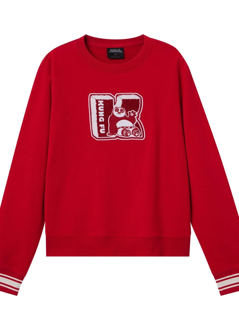 GIORDANO Women's Kung Fu Panda Boyfriend Sweatshirt - Cozy & Nostalgic