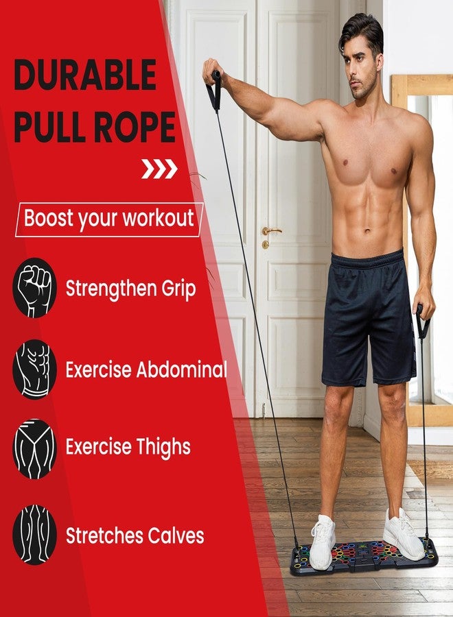 JNATER Push Up Board with Smart Count, Multi-Function 60 in 1 Push Up Bar (Foldable & Portable), Push up Handles for Floor, Professional Home Workout Equipment, Strength Training Equipment for Men & Women - Image 5