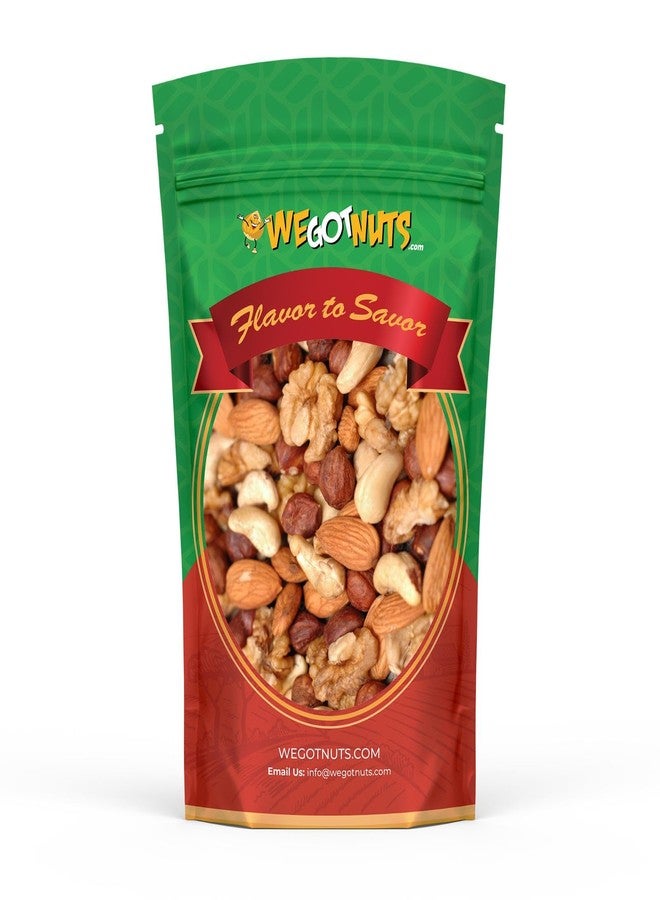 We Got Nuts Raw Deluxe Unsalted Mixed Nuts- Premium Quality Kosher Mixed Nuts Snack by We Got Nuts- Natural Rich Flavor Cashews, Walnuts, Almonds, Pecans, Macadamia Nuts & More- Packed in A Resealable Bag- 3 lbs - Image 1