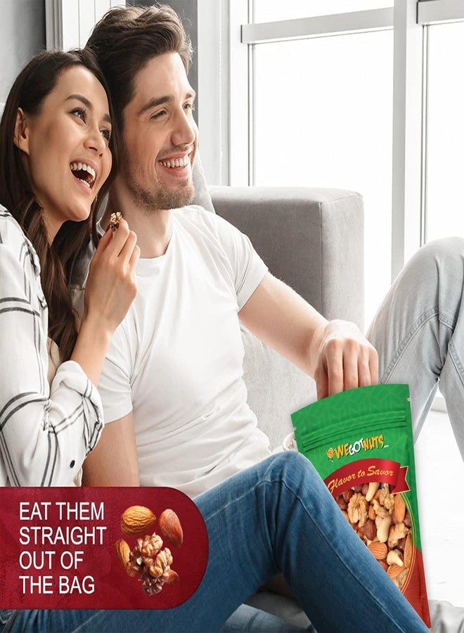We Got Nuts Raw Deluxe Unsalted Mixed Nuts- Premium Quality Kosher Mixed Nuts Snack by We Got Nuts- Natural Rich Flavor Cashews, Walnuts, Almonds, Pecans, Macadamia Nuts & More- Packed in A Resealable Bag- 3 lbs - Image 5