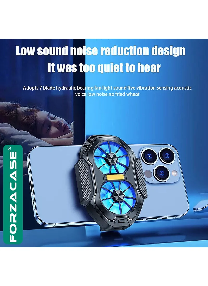 فورزاكاس 6500 Rpm Dual Fan Wired Mobile Phone Anti-Heat Cooler Fan Cooler - FC603