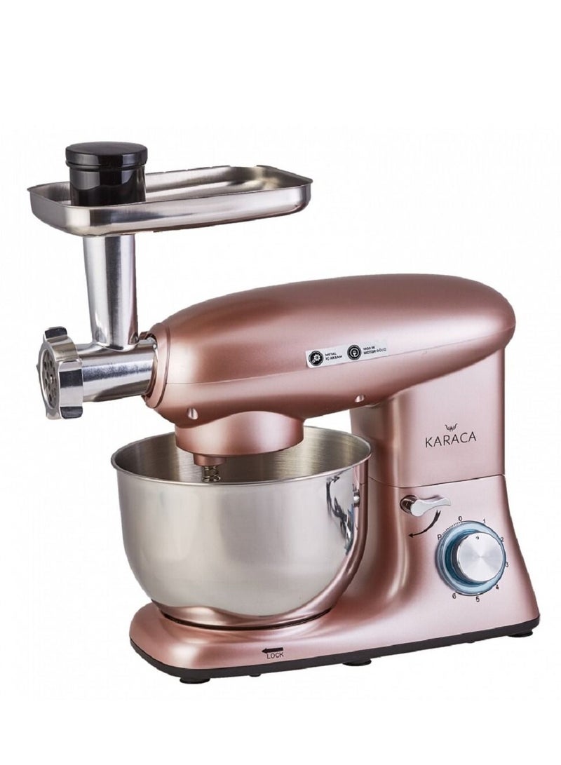كاراجا خلاط خلاط محضر طعام ستانلس ستيل متعدد الوظائف سعة 5,5 لتر - Image 4