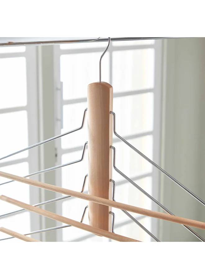Home Box Forest 4-Layer Wooden Space Saving Trousers Hanger 16 x 29.5 x 1.2 cm