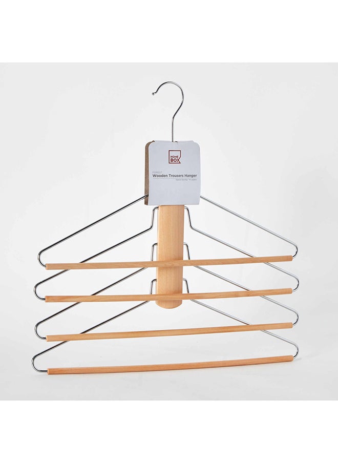 Home Box علاقة بنطلونات خشبية من 4 طبقات لتوفير المساحة من Forest مقاس 16 × 29.5 × 1.2 سم  - Image 4