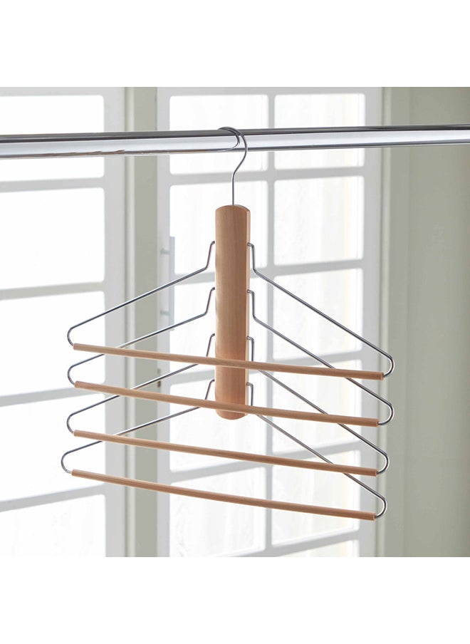 Home Box علاقة بنطلونات خشبية من 4 طبقات لتوفير المساحة من Forest مقاس 16 × 29.5 × 1.2 سم  - Image 2