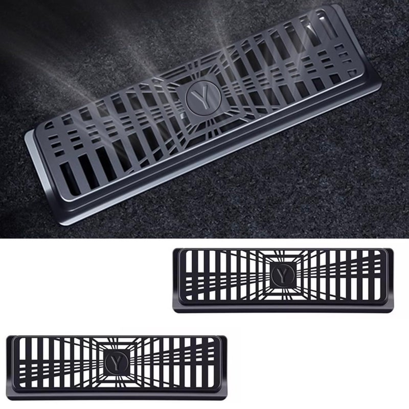 Arcoche Model Y Juniper Rear seat lower air outlet protective cover Air Flow Vent Grille Protection Rear Under Seat Air Condition Outlet Protector for 20252026 Tesla Model Y Juniper Accessories - Image 3