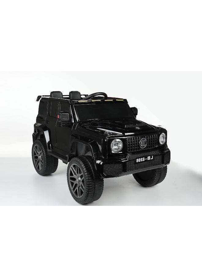 Rainbow Toys - RBW kids Ride on Car, one button start, four wheeler, powerful battery and USB socket, Model 15802, Black - Image 1