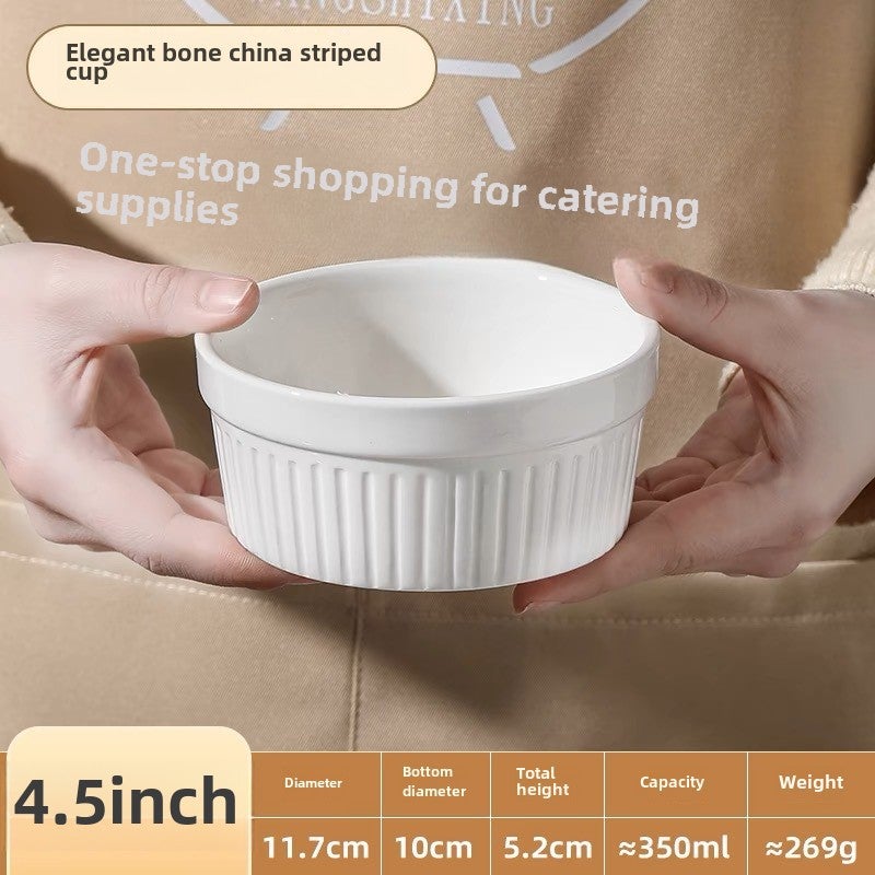 أوعية بودينغ سيراميكية إبداعية للخبز 4.5 بوصة - Image 1