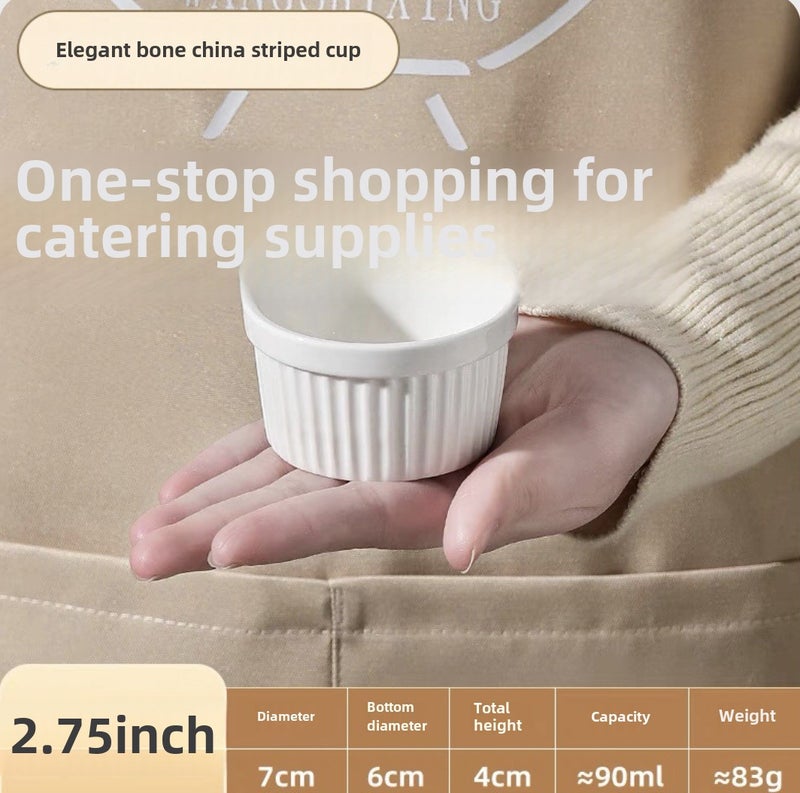 أوعية بودينغ سيراميكية إبداعية للخبز 4.5 بوصة - Image 5