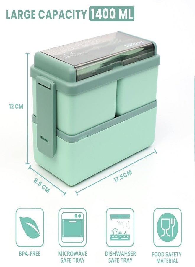 LAZYwindow Insulated Water Bottle and Airtight Lunch Box Set, BPA-Free, Leak-Proof Tiffin Combo for Office, School and Gym - Image 4