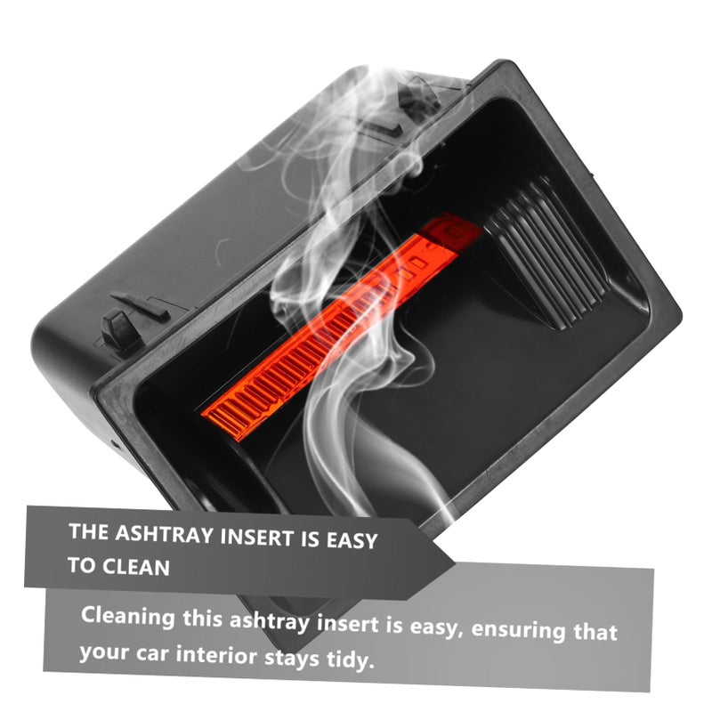 Universal Car Ashtray Insert Liner Easy Install Smokeless Center Console Compatible - Image 4