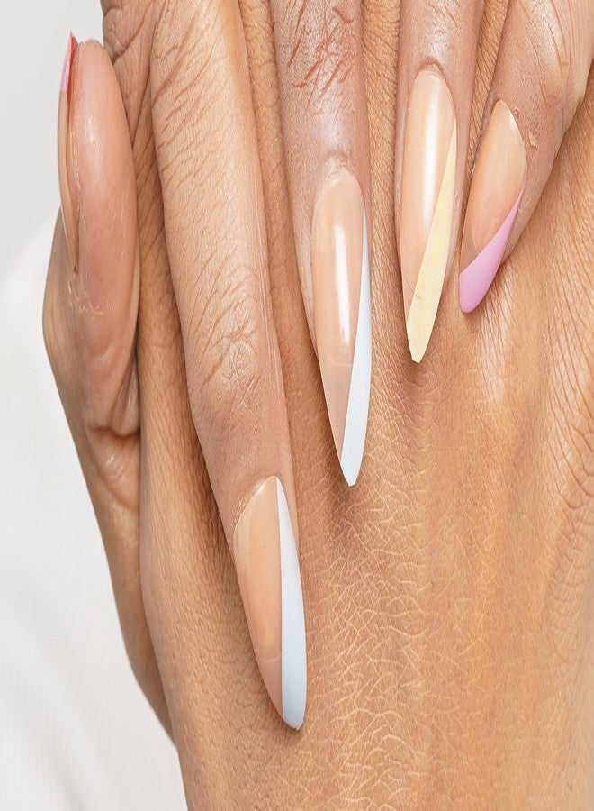 ليك مجموعة أظافر صناعية قابلة لإعادة الاستخدام من ليك، 28 قطعة، طقم تمديد أظافر للنساء والفتيات، طقم تمديد أظافر، أظافر صناعية، طقم فن تزيين الأظافر الأكريليك، أظافر صناعية (لا حاجة للغراء) - Image 1