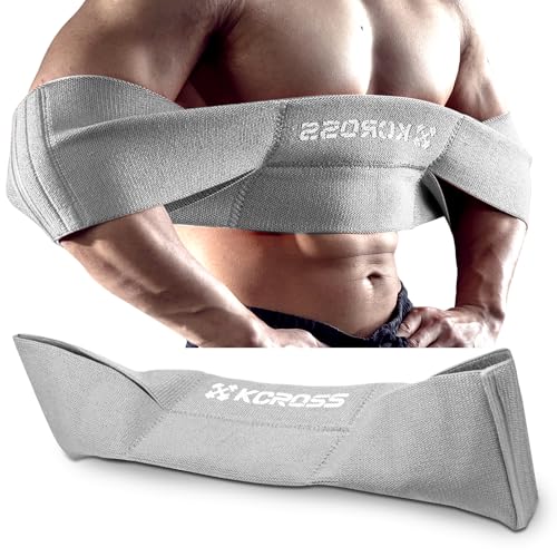 KCROSS Bench Press Band for Men and Women, Weight Lifting Bench Press Band, Push Up Exercise Bench (Plus Grey, 9.5in) - Image 1