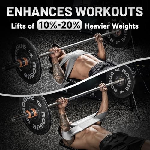 KCROSS Bench Press Band for Men and Women, Weight Lifting Bench Press Band, Push Up Exercise Bench (Plus Grey, 9.5in) - Image 5