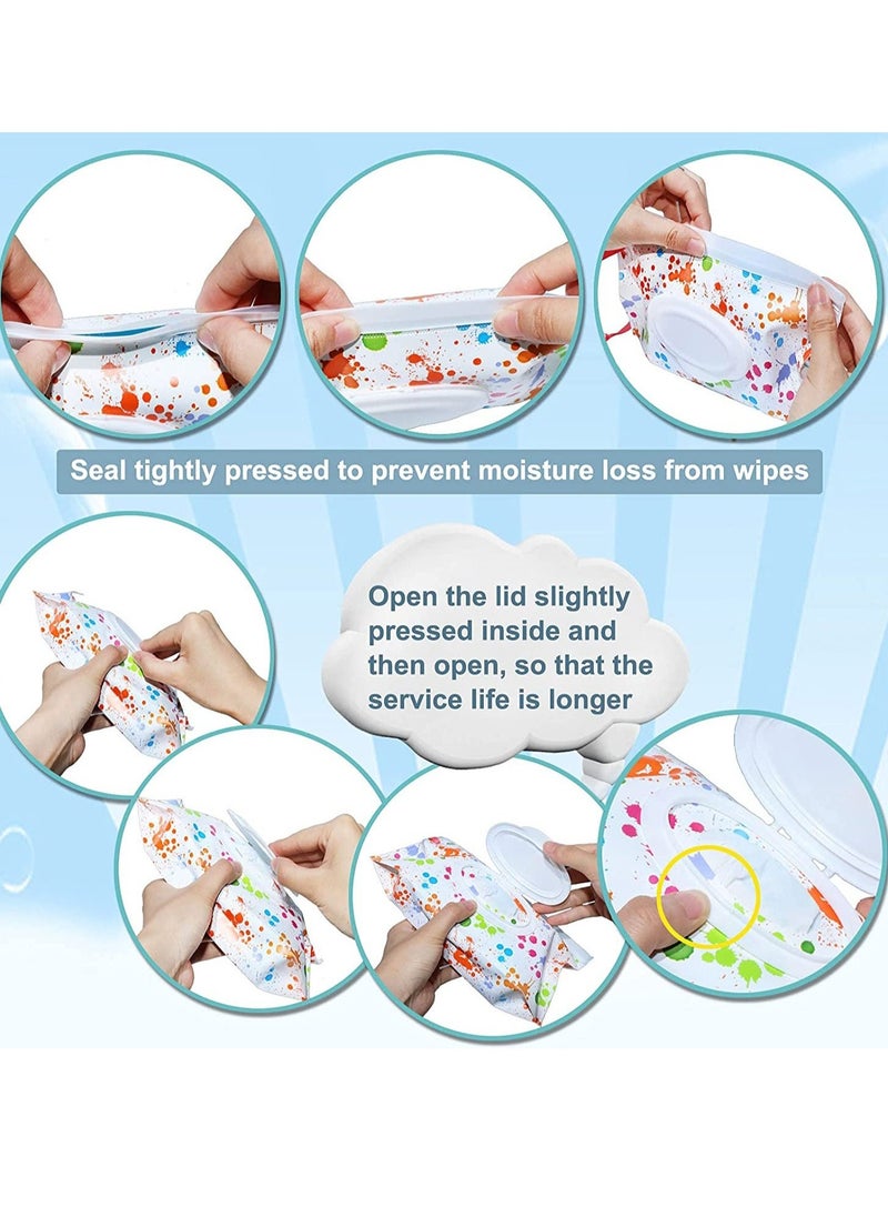 SYOSI Pack Of 6 Portable Wet Wipe Case Dispenser Bags  - Image 4