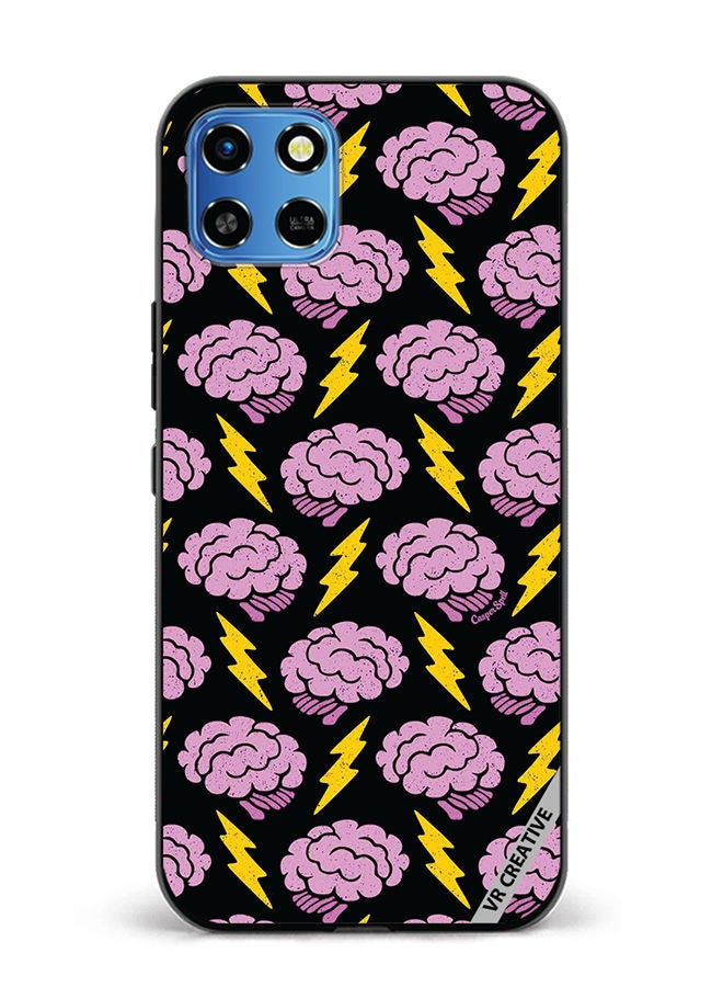 VR CREATIVE Protective Case Cover For Infinix Smart 6 HD Thunder Design Multicolour - Image 1