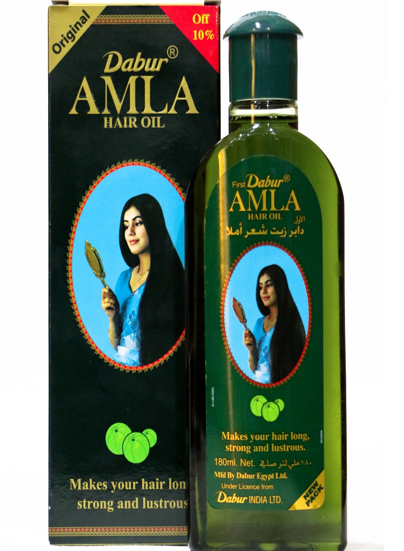 Dabur Amla Hair Oil With Pure Amla Natural Extracts -180 ml
