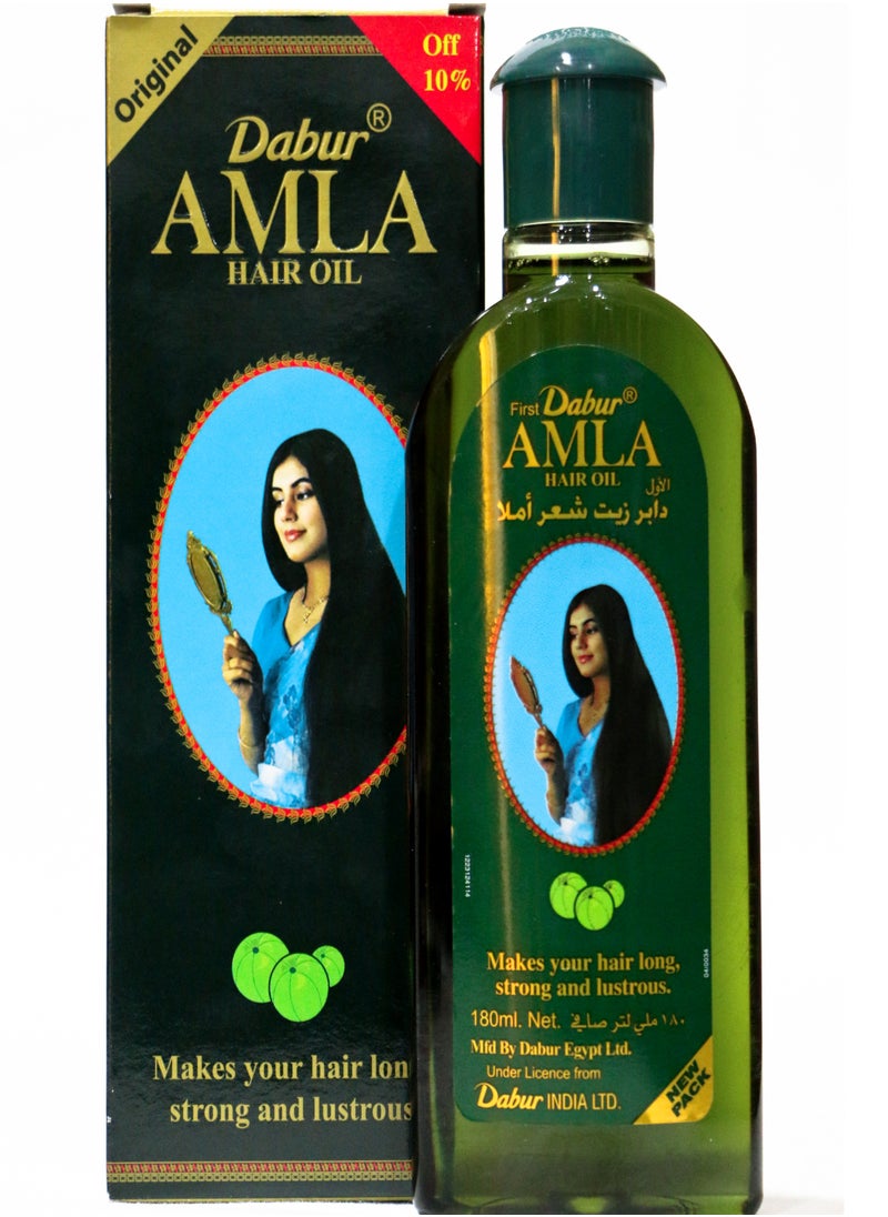 Dabur Dabur Amla Hair Oil With Pure Amla Natural Extracts -180 ml 