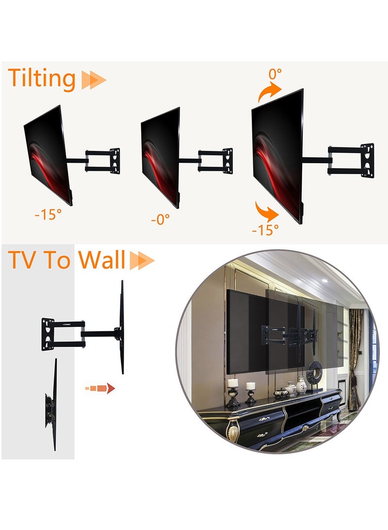 Stargold Full Motion TV Wall Mount Swivel And Tilt TV Wall Mount For 26-55 Inch - Image 4