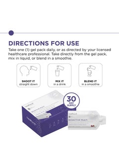 Healthycell Bioactive Multi Essential Liquid Gel Multivitamin For Women Men Supports Brain Heart Immunity Energy Skin Hair With Vitamin D3 B12 A E K C B Vitamins Microgel (30 Gel Packs)  - Image 4