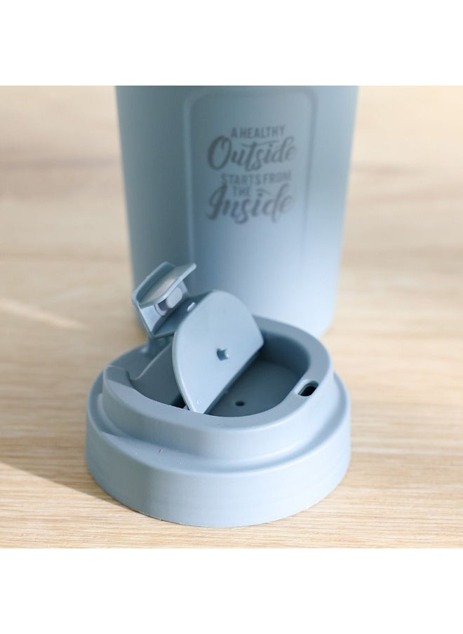 DANUBE HOME Danube Home Jaypee Snapsip Insulated Mug -Blue 410Ml Durable And Leak-Proof Keeps Drinks Hot Or Cold For Hours Convenient One-Handed Operation Perfect For Travel Or Office Use  - Image 4