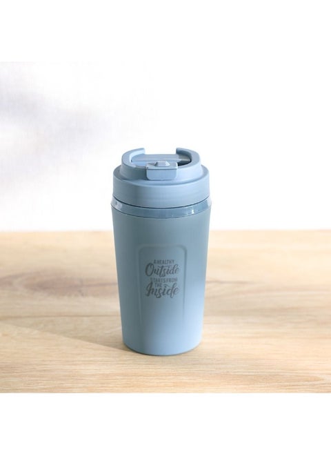 Danube Home Jaypee Snapsip Insulated Mug -Blue 410Ml Durable And Leak-Proof Keeps Drinks Hot Or Cold For Hours Convenient One-Handed Operation Perfect For Travel Or Office Use