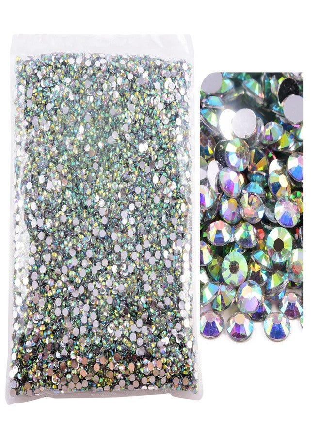 Blinginbox 15000pcs Flatback Rhinestones,Resin Non Hotfix Rhinestones Large Quantity Wholesale for Crafts DIY Creative Design,Clothes,Makeup,Nail Art (5mm=0.2", Crystal AB) - Image 1