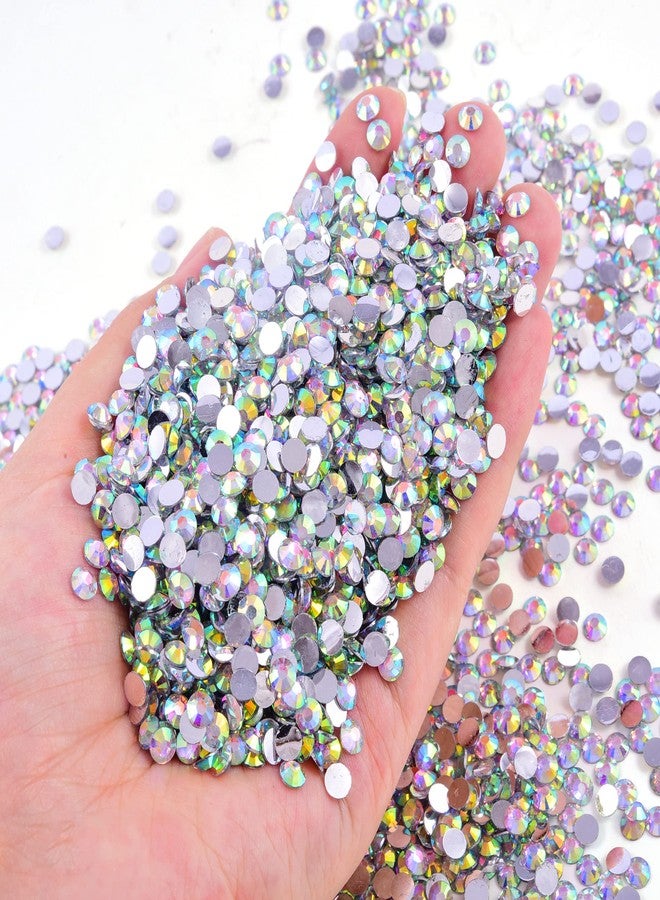 Blinginbox 15000pcs Flatback Rhinestones,Resin Non Hotfix Rhinestones Large Quantity Wholesale for Crafts DIY Creative Design,Clothes,Makeup,Nail Art (5mm=0.2", Crystal AB) - Image 3