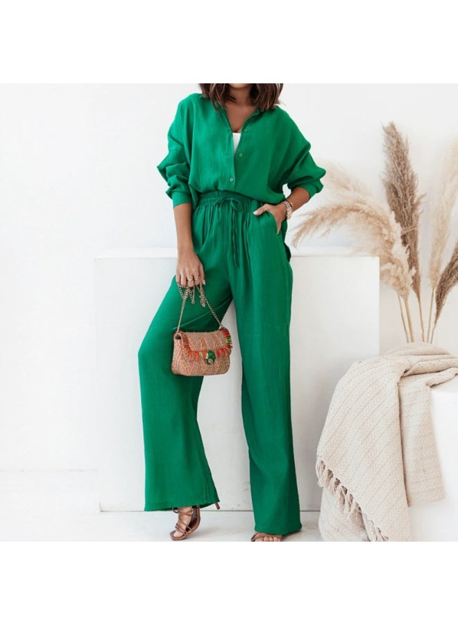 general 2025 - 2026 Women's Solid Color Ruffled Set - Image 1