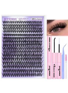 Lash Extension Kit 320Pcs Wispy Lash Clusters 40D Curl Eyelash Extension Kit With Lash Bond Lash Remover Lash Tweezers For Diy Eyelash Extensions 916Mm Individual Lashes Kit For Beginners By Jimire - pzsku/Z52B556C9AC788213BBF9Z/45/_/1720077633/ead8c2f9-da5c-41d4-83a6-ee6b496a66a8