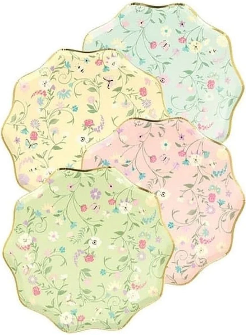 Meri Meri LADUREE PARIS FLORAL SIDE PLATES