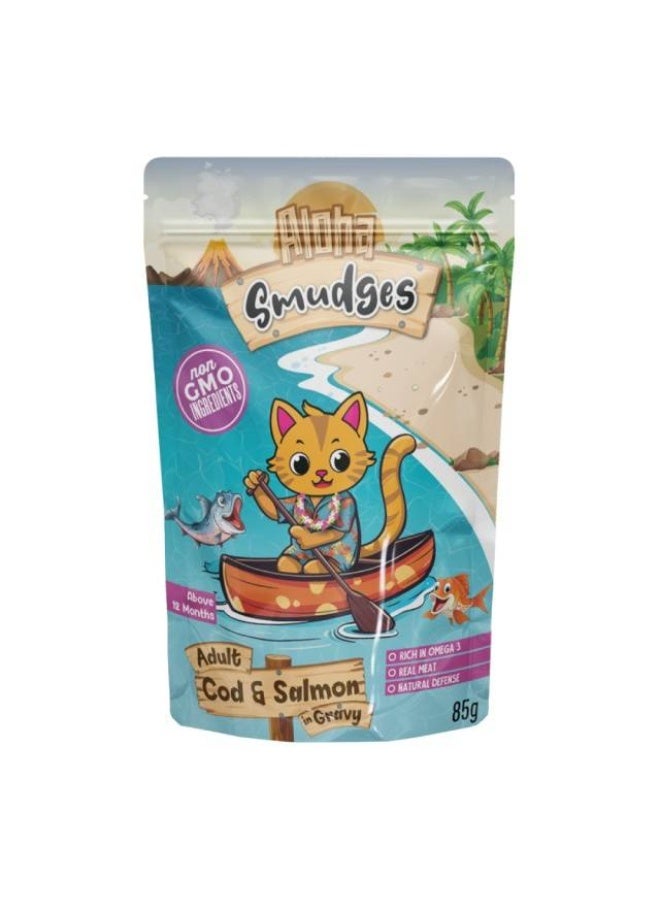 Wet Cat Food, Cod & Salmon - 85g, Thailand
