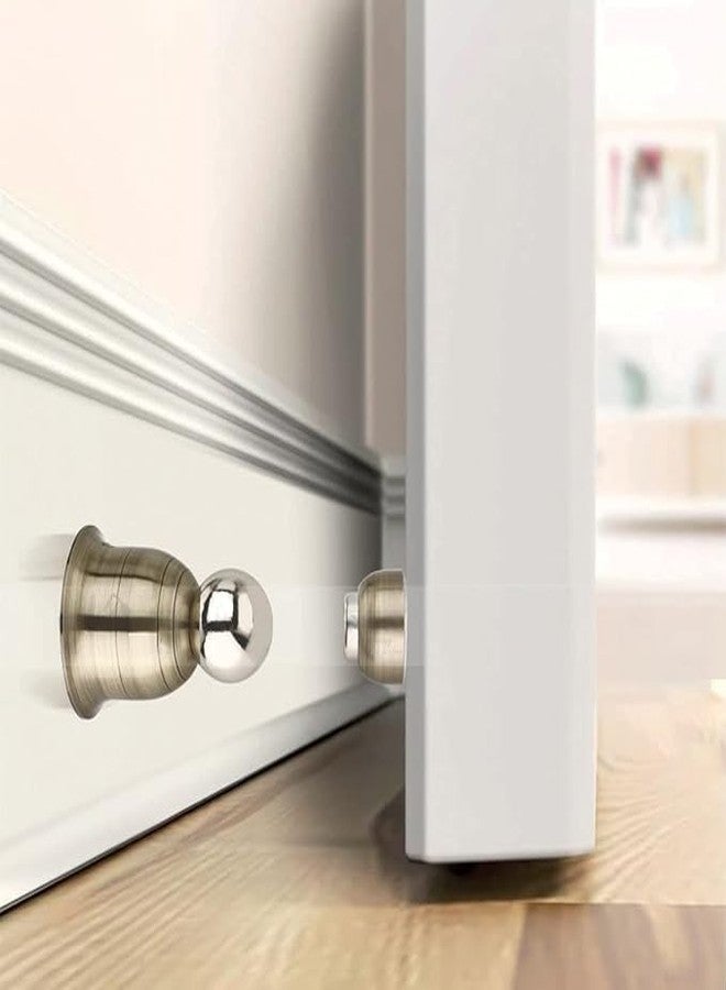Elexa Hardware Magnetic Door Stopper | 3-Inch Heavy Duty Stainless Steel. | Home & Office Door Blocker Stopper (Brass) - Image 1