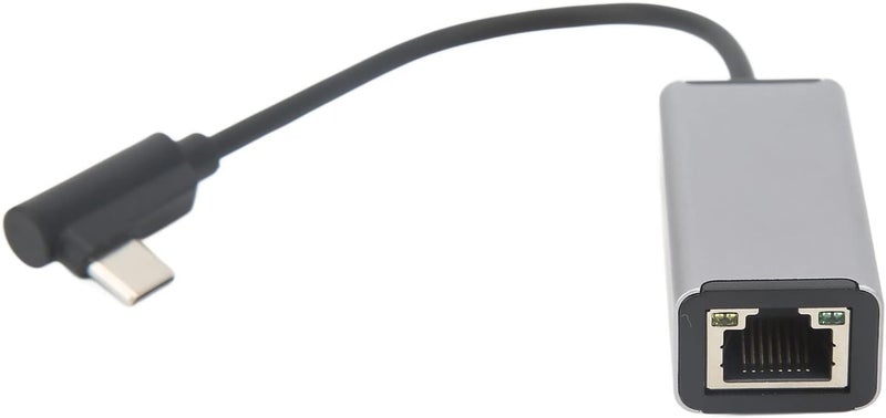 محول USB C إلى RJ45 لشبكة الإيثرنت، محول شبكة إيثرنت من نوع C، سرعة نقل بيانات من 10/100 ميجابت في الثانية، محول سلكي قابل للتشغيل التلقائي مع هيكل من سبيكة الألومنيوم، مناسب لأجهزة اللابتوب والهواتف - Image 3