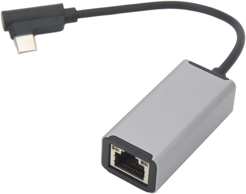 محول USB C إلى RJ45 لشبكة الإيثرنت، محول شبكة إيثرنت من نوع C، سرعة نقل بيانات من 10/100 ميجابت في الثانية، محول سلكي قابل للتشغيل التلقائي مع هيكل من سبيكة الألومنيوم، مناسب لأجهزة اللابتوب والهواتف - Image 1