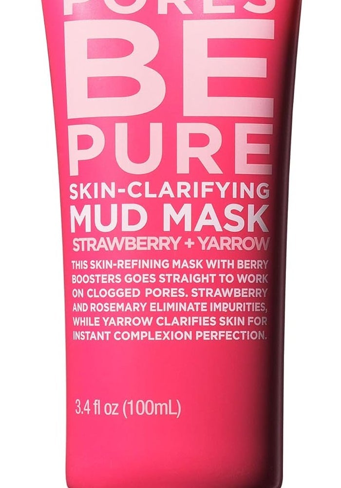 Formula 10.0.6 Pores Be Pure Skin Clarifying Mud Mask with Strawberry and Yarrow - 3.4 oz - Image 1
