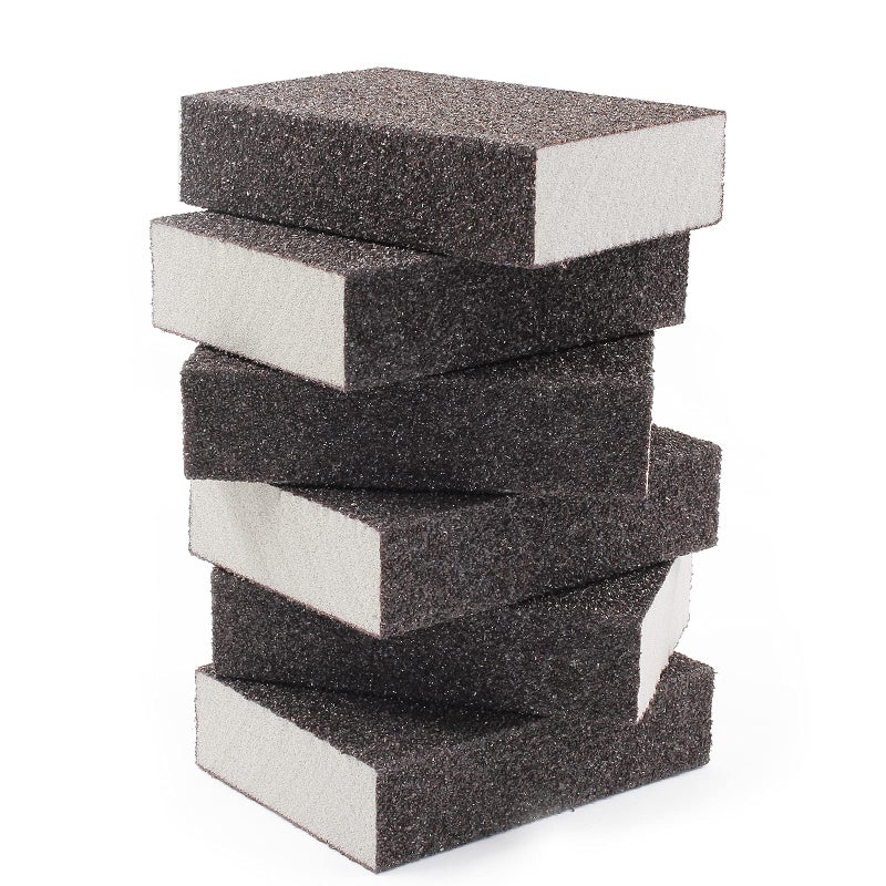 Jersvimc 36 Grit Coarse Sanding Block  12Pcs Wet Dry Sanding Sponge Foam Sandpaper Block Washable  Reusable Sandpaper Sponge for Drywall Wood Plastic Metal Furniture