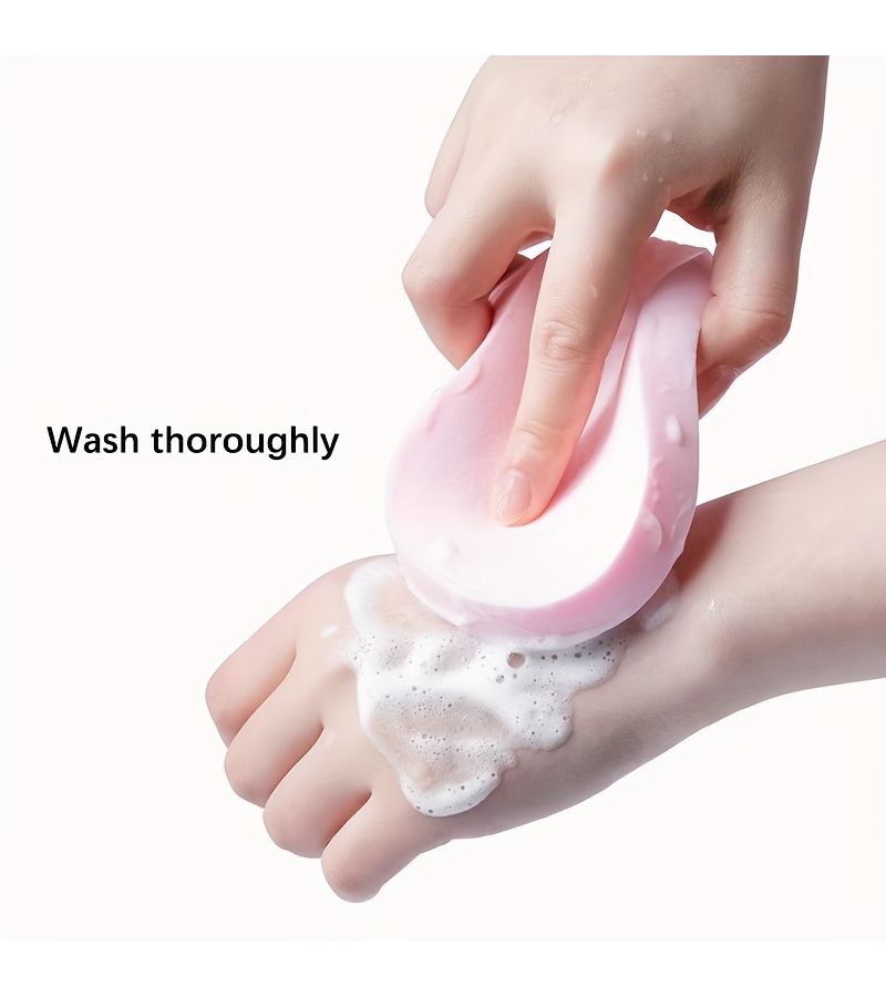 5pcs Individually Wrapped Soft Cleansing Sponges Thick Exfoliating Pads For Deep Cleansing Makeup Removal - Image 2