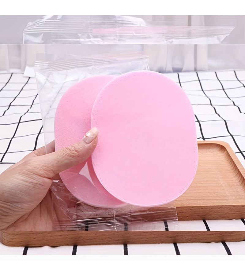 5pcs Individually Wrapped Soft Cleansing Sponges Thick Exfoliating Pads For Deep Cleansing Makeup Removal - Image 5