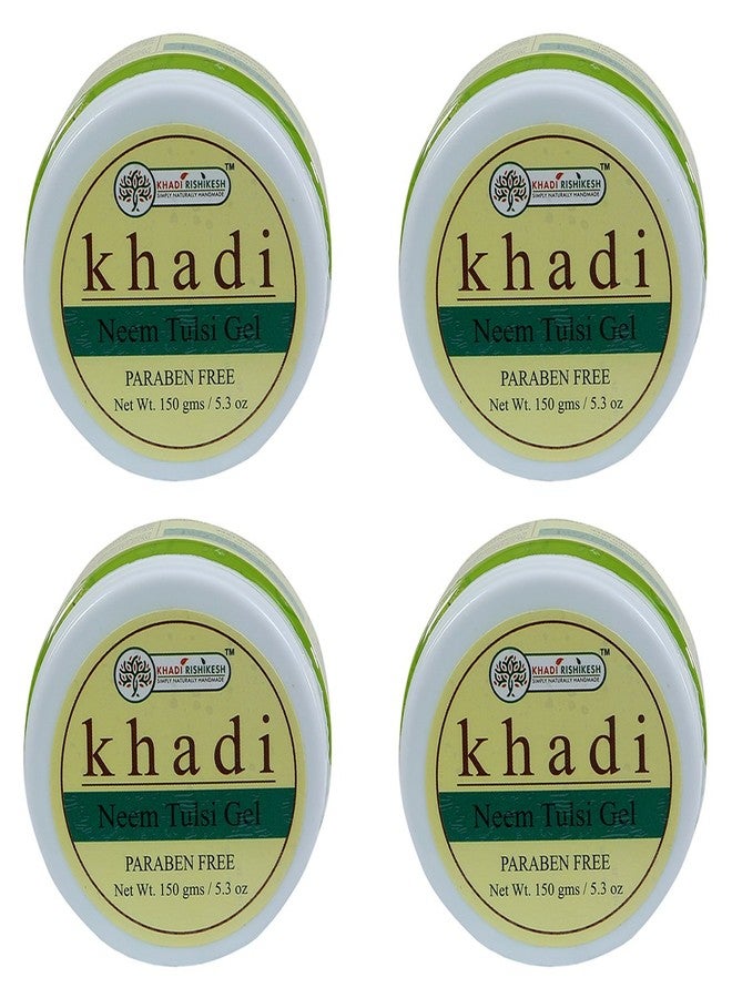 Khadi Rishikesh Herbal Neem Tulsi Gel Combo Set Pack Of 4 x 150 gm (600 gm) - Image 1