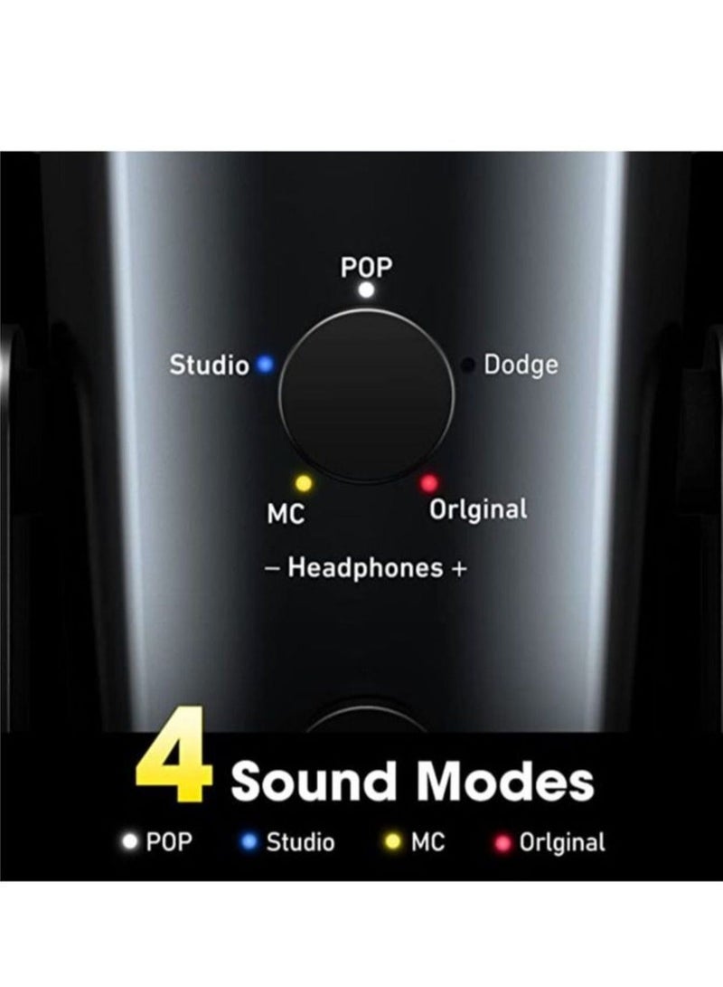 Jmary PW10 Professional Metal Voice Recording Usb Condenser Studio And Podcast Recording Gaming Microphones - Image 4