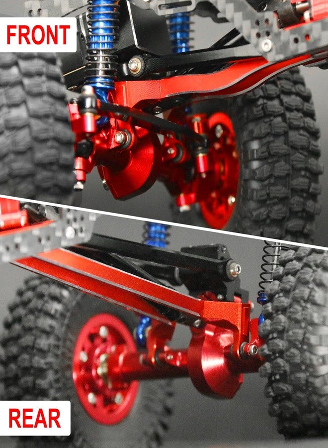 OGUNKE روابط مانتس الصلاة من مكيو RC مدمجة للداخل روابط عالية الارتفاع لسيارة Axial 1/24 SCX24 Gladiator AXI00005 قطع ترقية زاحف RC - 5 قطع (أحمر) - Image 2