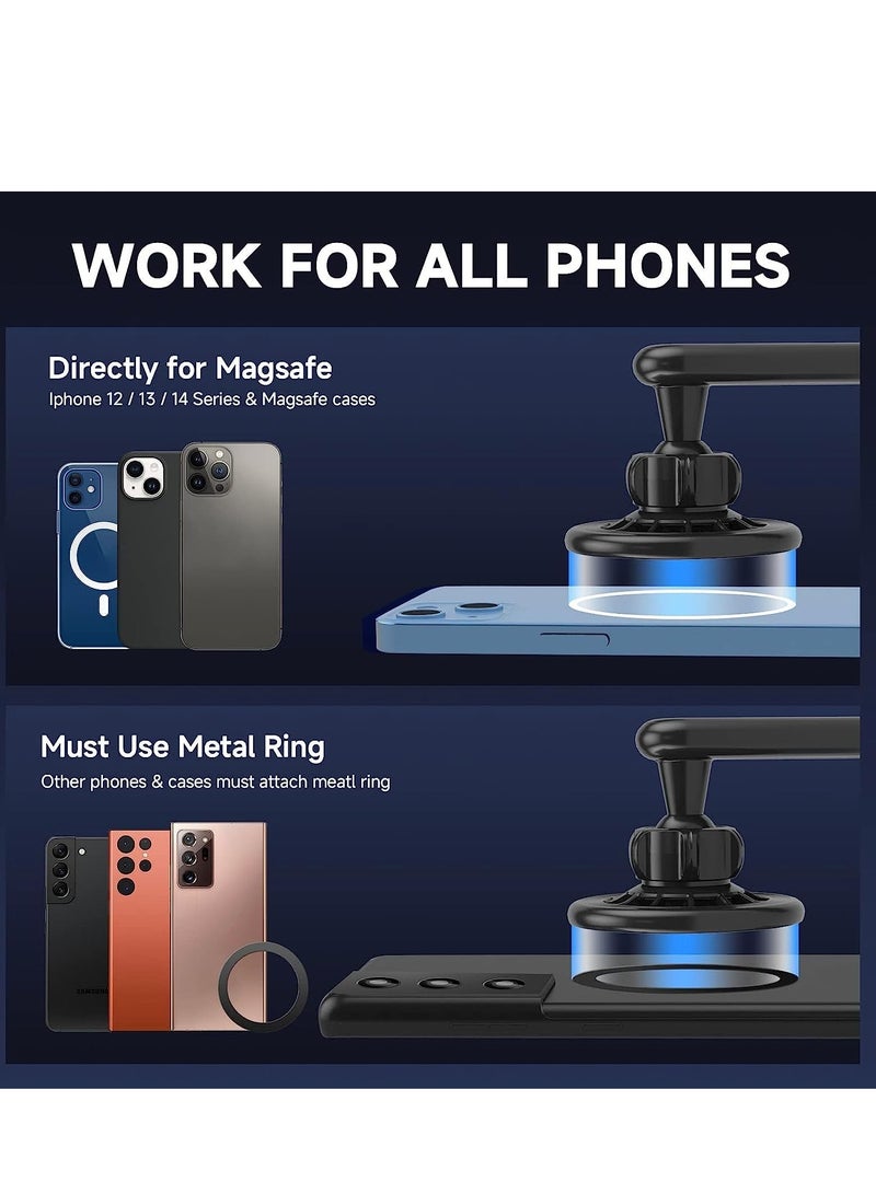 SYOSI Fits MagSafe Car Mount Strong Magnetic Phone Holder for iPhone, HandsFree Dashboard iPhone Accessories 14 Pro Plus 12/13 All Phones - Image 2
