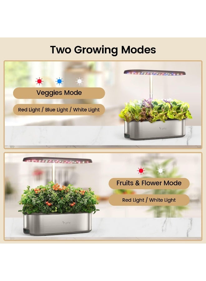 Generic Letpot  Lph-Se Hydroponics Growing System, 12 Pods Smart Herb Garden Kit Indoor, Indoor Garden, App And Wifi Controlled, With 24W Growing Led, 5.6L Water Tank, Pump System, Automatic Timer  - Image 2