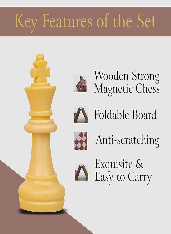 JBM ENTERPRISE Magnetic Chess Board Set | Portable Travel Chess Game for Kids & Adults | Foldable Chess Set with Storage - Image 5